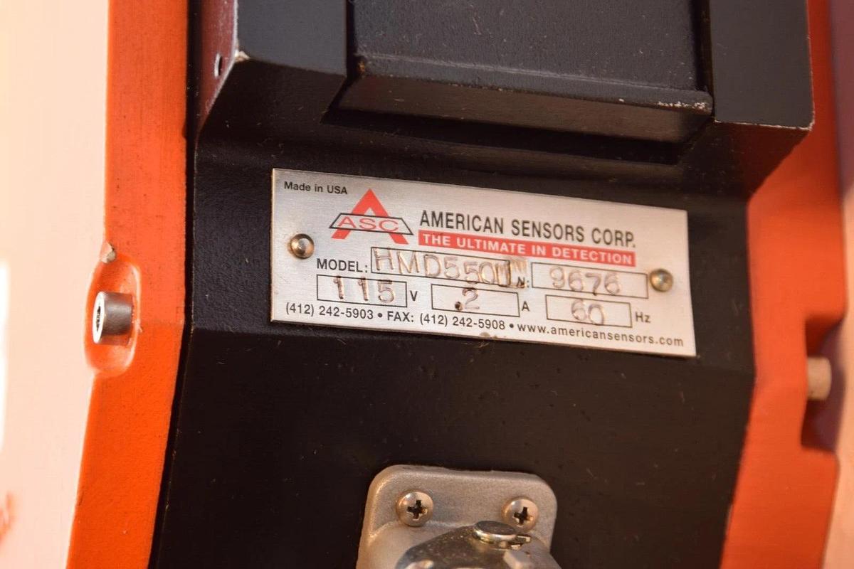 Used AMERICAN SENSORS HMD550LL 115V 2A 60Hz Hot Metal Detector