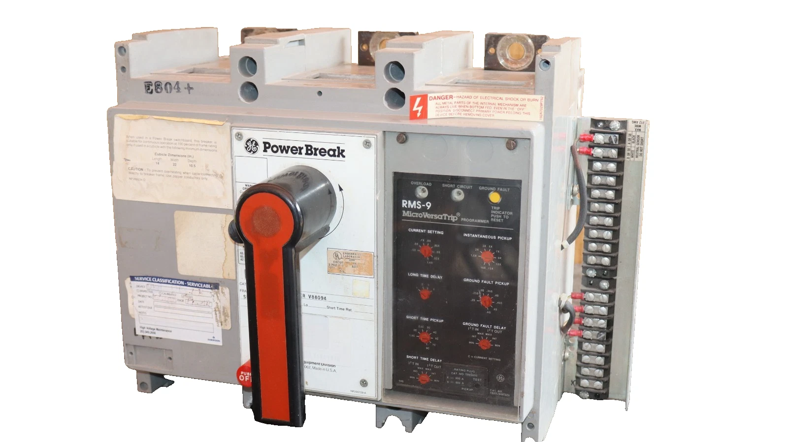 Refurbished GE General Electric Circuit Breaker Power Break 800A Amp TP88SSZ TR8S600 GF