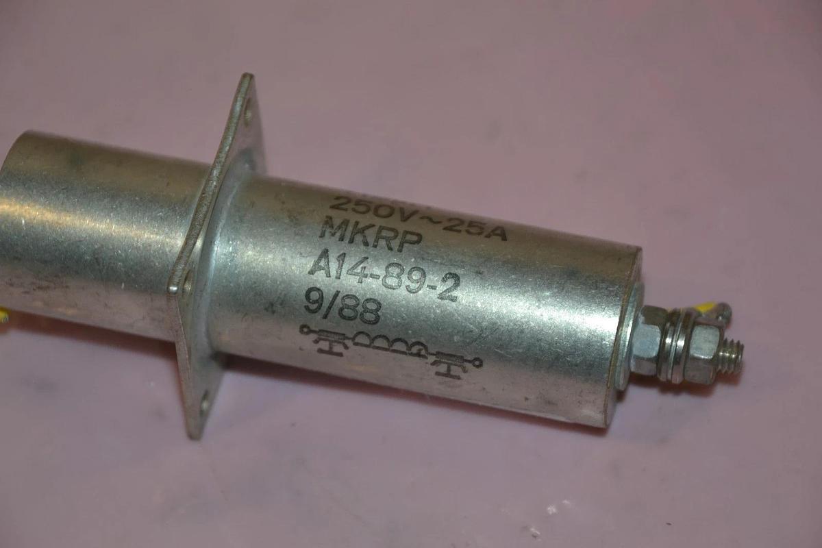 Used Tesch Filter MKRP A14-89-2 MKRPA14-89-2 250v 25a 2X0,1uF + 15uH