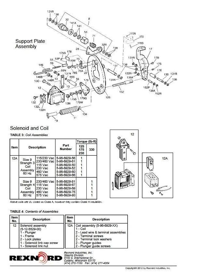 Used (New) STEARNS 1-082-315-00-FQB Motor Brake 10535997, 108231500FQB Brake Assembly