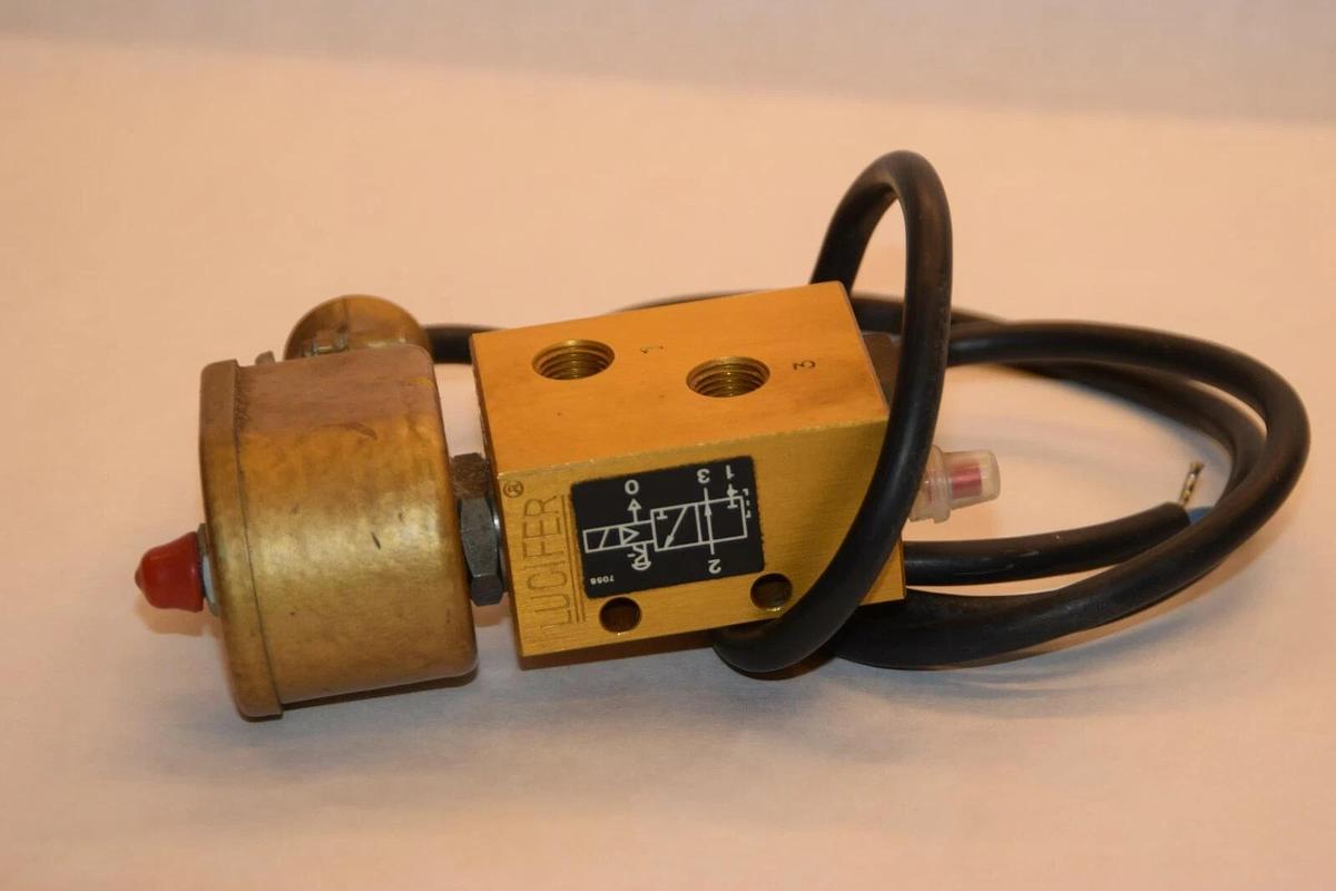(NEW) LUCIFER GENEVE 18422 EXSG4 220V Pneumatic Directional Control Valve