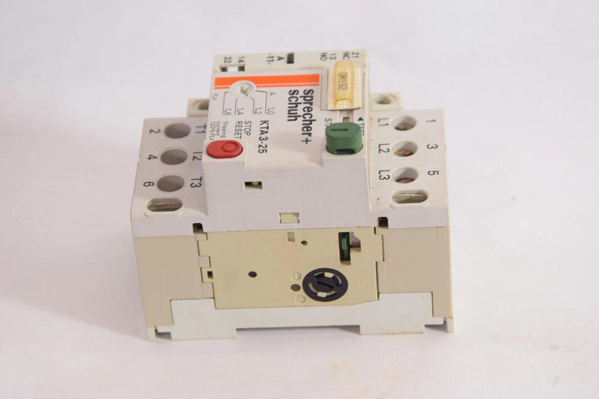 Used SPRECHER + SCHUH KTA 3-25 1.0-1.6A Manual Motor Starter