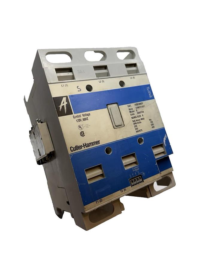Refurbished Cutler Hammer W201K6CF Advantage Contactor Eaton Size Sz 6 540A 120V W201K6CF