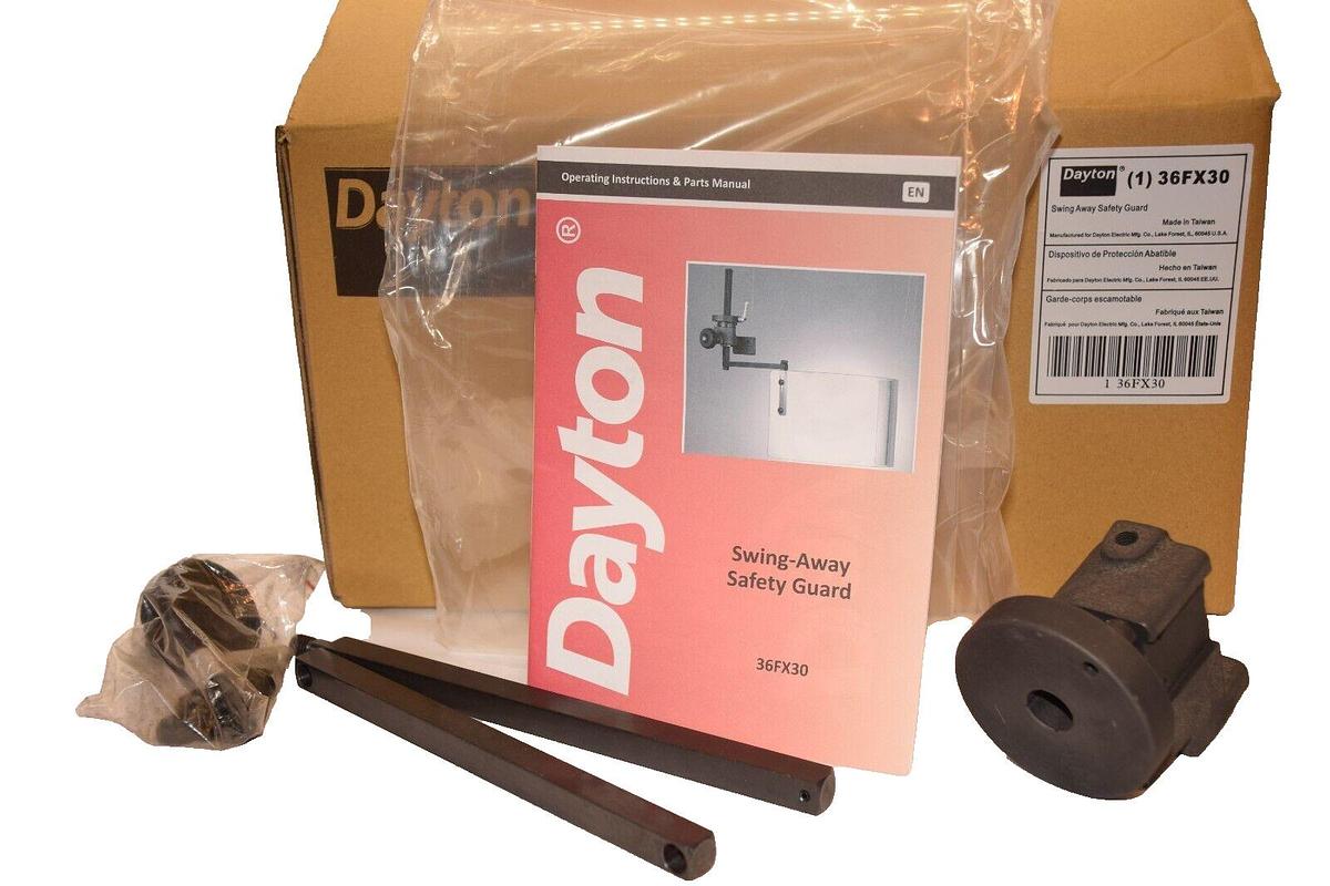 (NEW) DAYTON 36FX30 Swing-Away Safety Guard