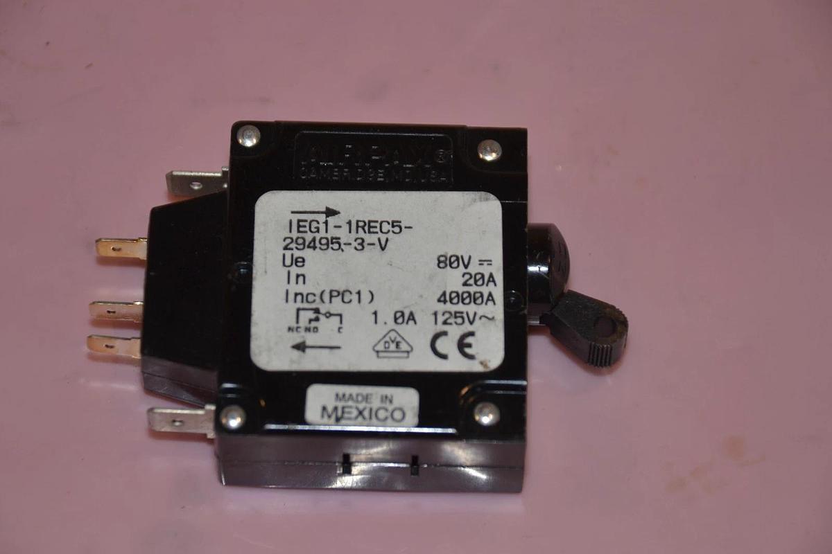 Lot of 7 AIRPAX Breaker IEG1-1REC5-29495-3-V 25A 25 amps NEW