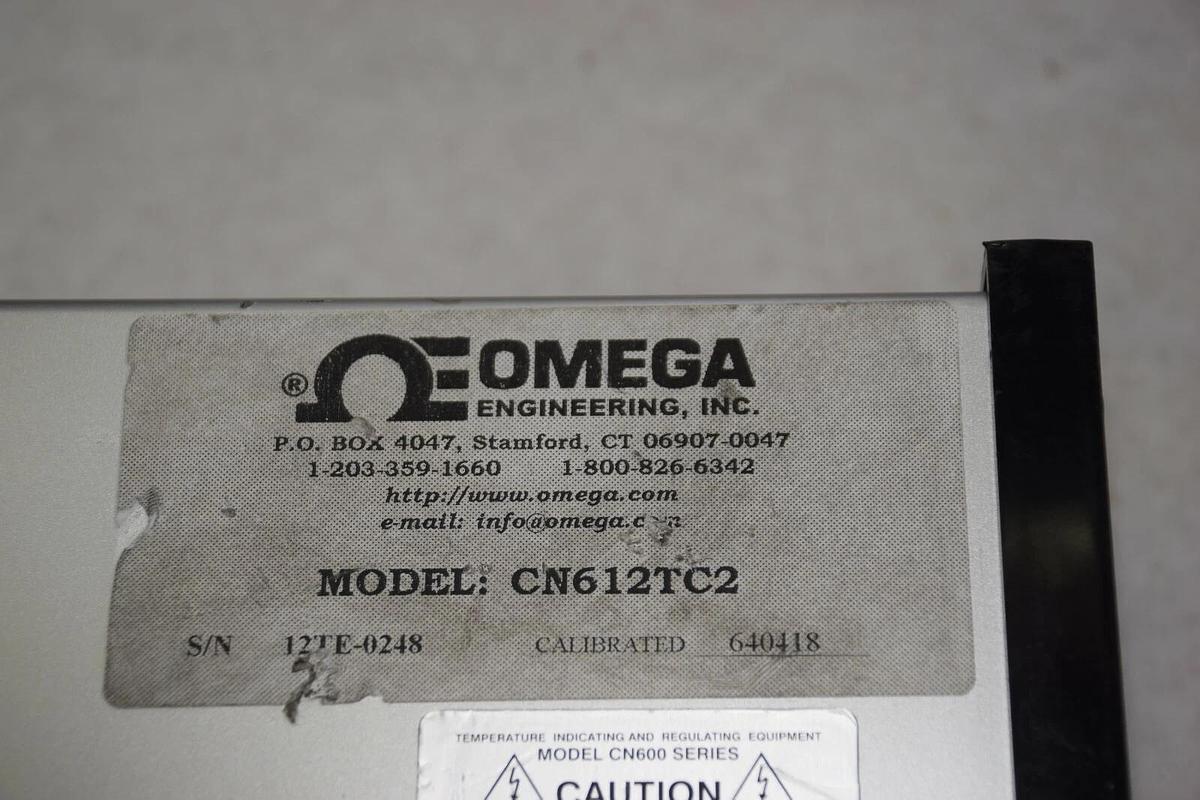 Used Omega Temperature Controller CN600 CN612TC2