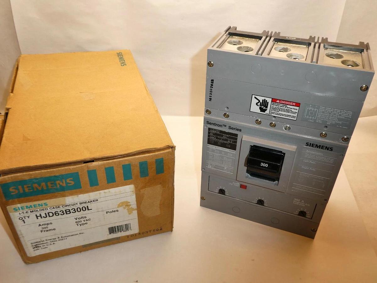 SIEMENS HJD63B300L 300A breaker 300 Amp trip unit  frame hjd63f400 HJD6 3P 300 A