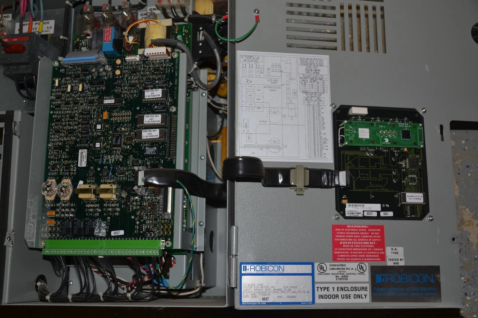 Used ROBICON 10HP 10hp AC DRIVE ID-454GT 3PH 460V 457G12.00
