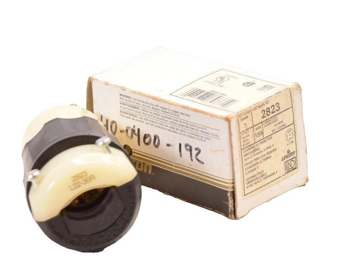 Leviton 2823  Locking Connector Grounding 30A-277/480v 3ph (NEW)