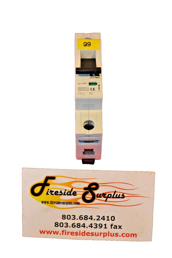 Used KLOCKNER MOELLER CIRCUIT BREAKER FAZ-S2 FAZ S2 FAZS2