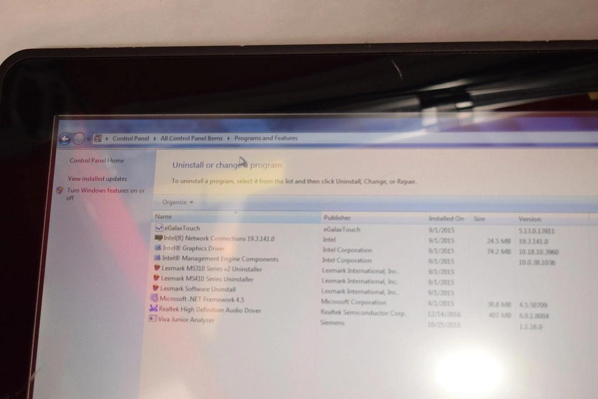 Used ADLINK X4D-3365-199 12V 7A All In One Panel PC  Windows *Scratched Screen*