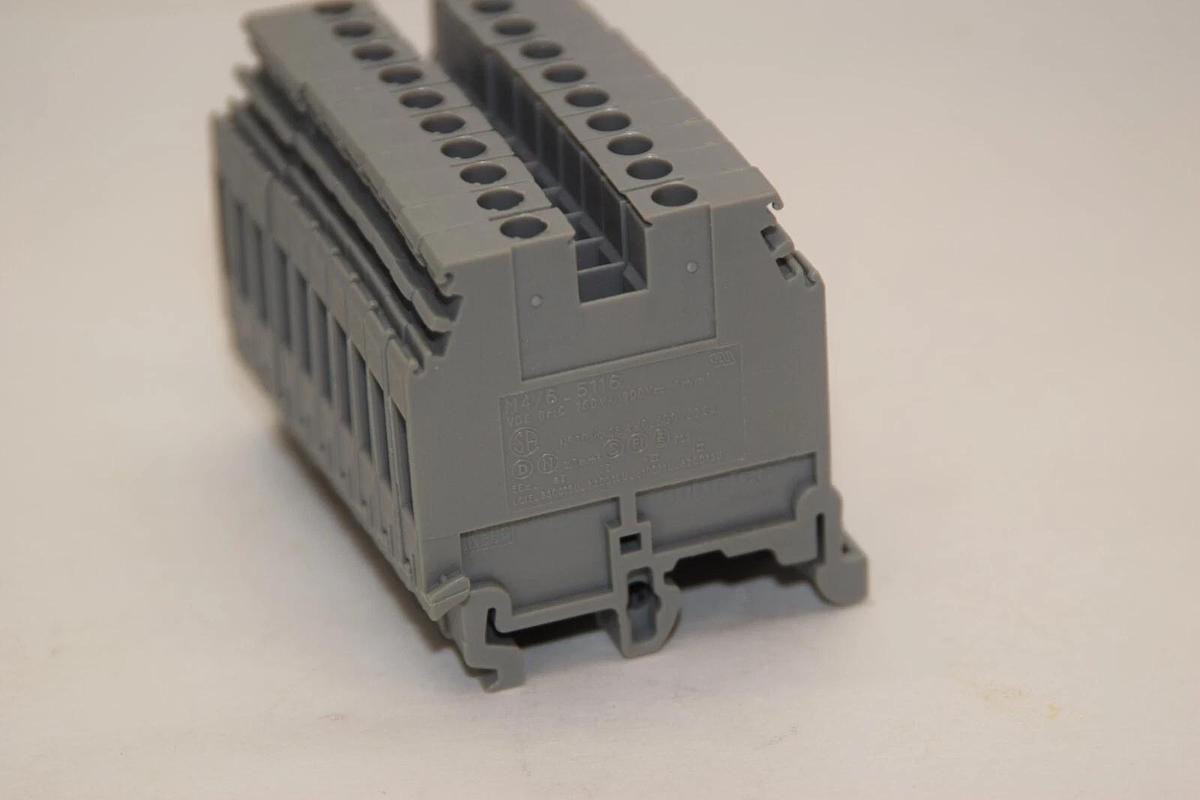 (NEW - Box of 50) ENTRELEC 11511607 4mm2 10awg 14-12awg Terminal Block