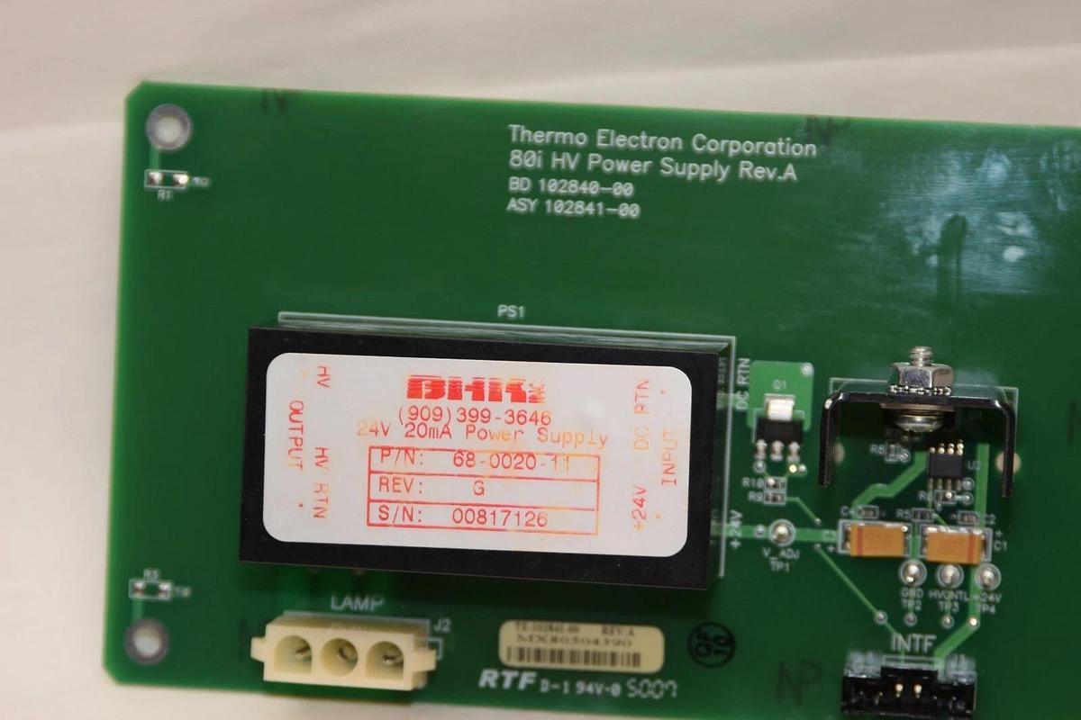 (NEW) THERMO ELECTRON CORP. 102841-00 102840-00 68-0020-11 Power Supply Board