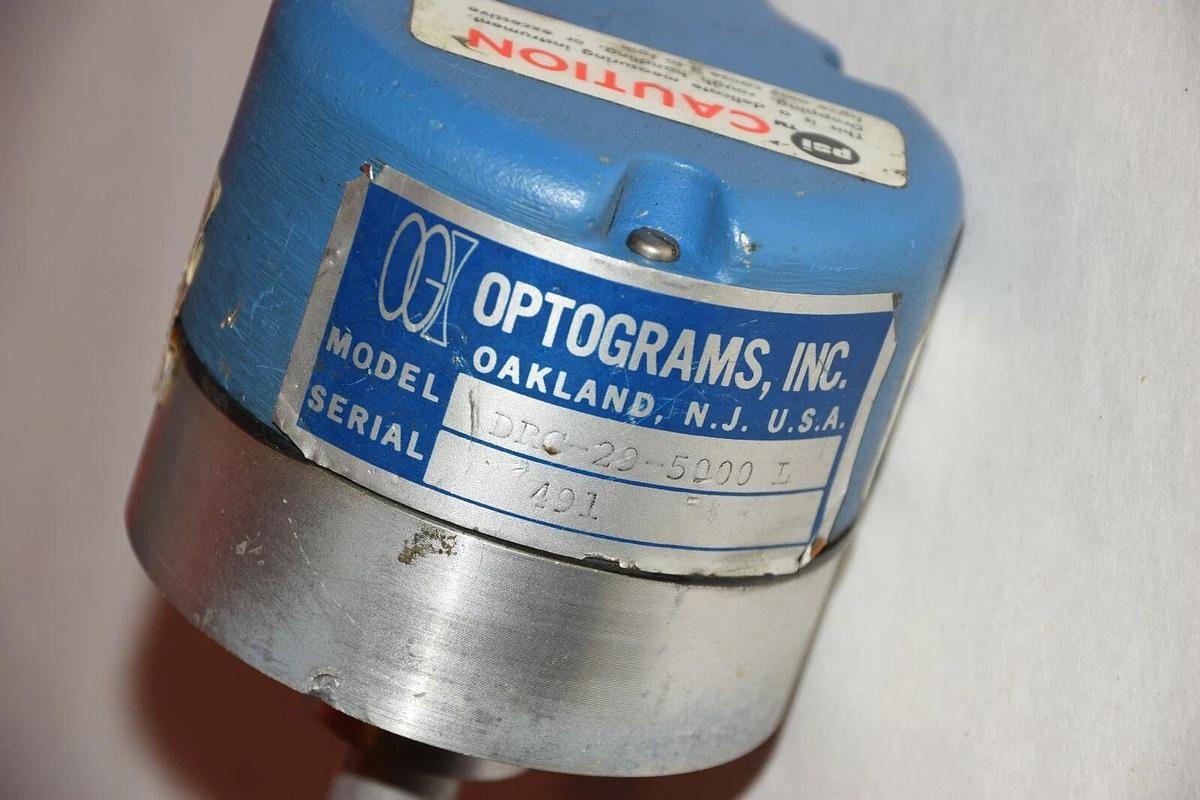 Used Optograms Inc.  Rotary Encoder DRC-29-5000L  DRC295000L  DRC 29 5000 L