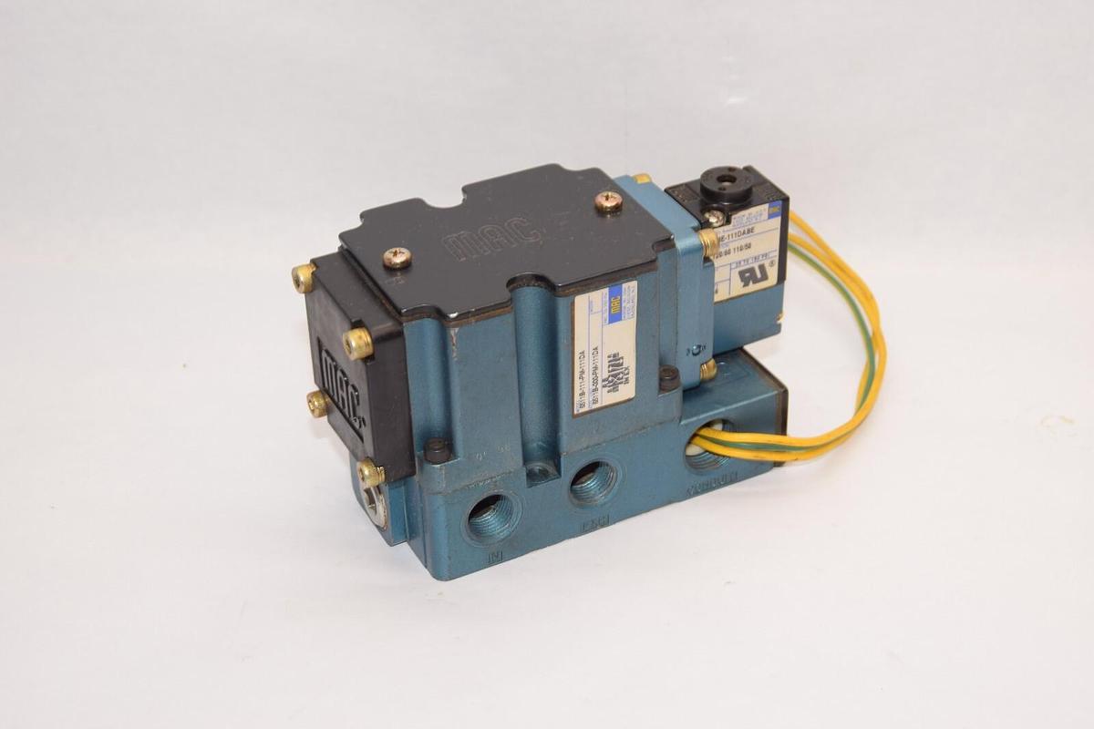 (NEW) MAC VALVES 6511B-111-PM-111DA 150psi Solenoid Valve