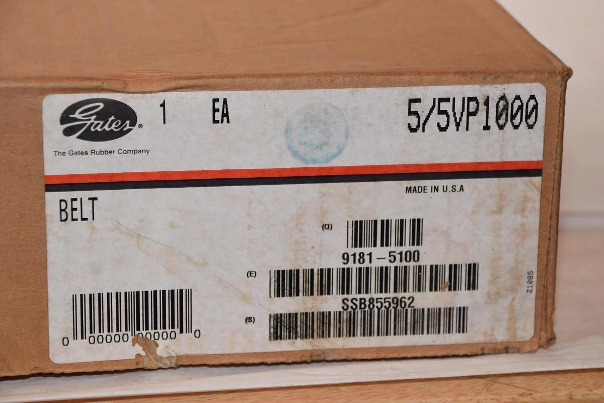 GATES 5-Rib PowerBand Belt 5/5VP1000 91815100 9181-5100 *USA*  (New)