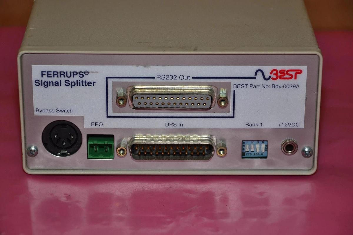 Used BEST FERUPS SIGNAL SPLITTER BOX-0029A RS232 OUT