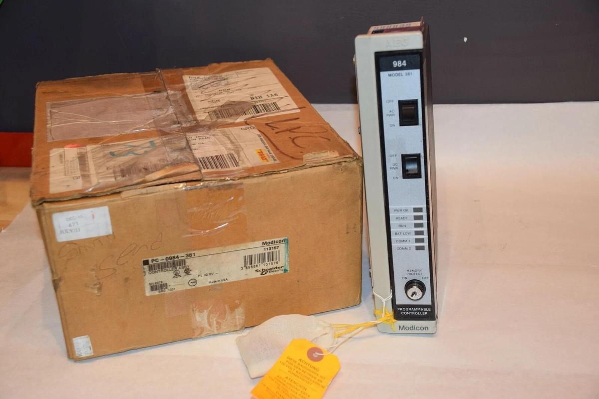 (New) MODICON PC-0984-381 PROGRAMMABLE CONTROLLER W/ AS-9593-000 M380-004