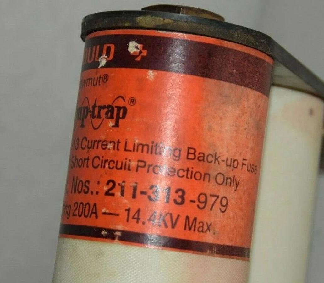 (NEW) GOULD 211-313-979 211313979 200A Amp-Trap Current Limiting Back-Up Fuse