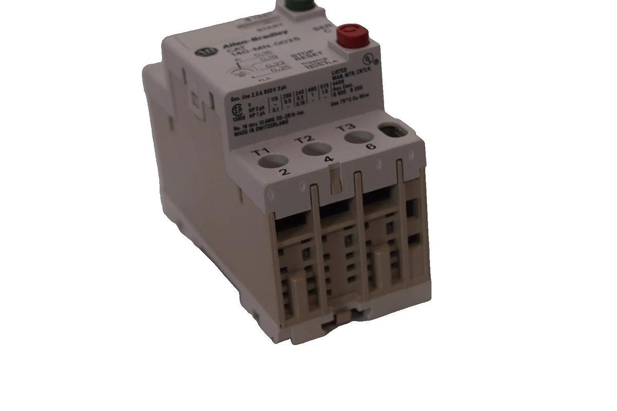 (NEW) ALLEN BRADLEY 140-MN-0025 Series C 0.16-0.25Amp Manual Motor Starter