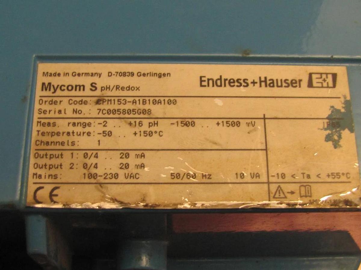 Used ENDRESS+HAUSER MYCOM S MYCOMS 100-230 VAC