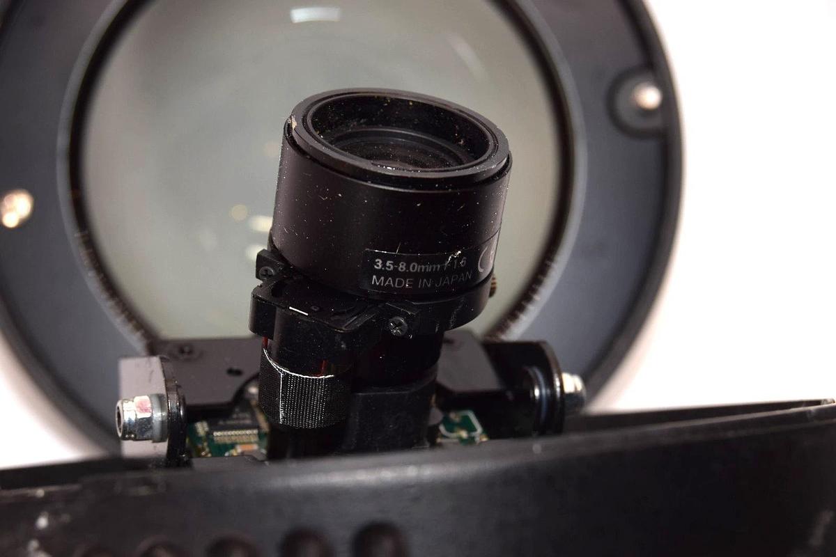 Used GE DR-1500-VFA3-SBB 1/3" Color 480TVL 12Vdc 24Vac 3.5-8.0m Dome Security Camera