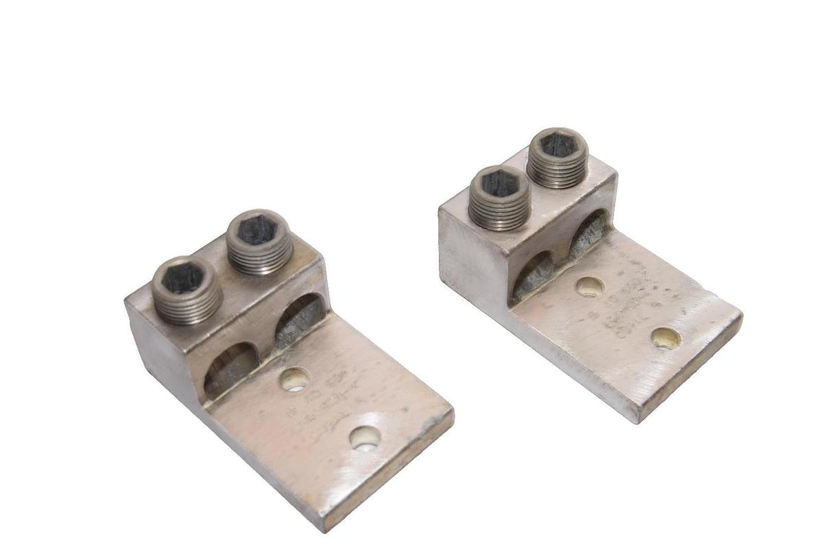 Used ILSCO AD 600 600MCM-4 CU9AL Aluminum Double Mechanical Lugs (Lot of 2)