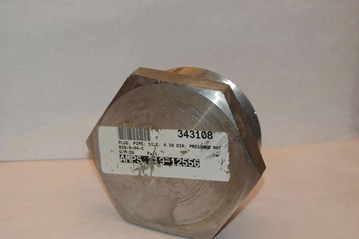 NEW ASP 319-12556 4" STAINLESS STEEL PIPE PLUG