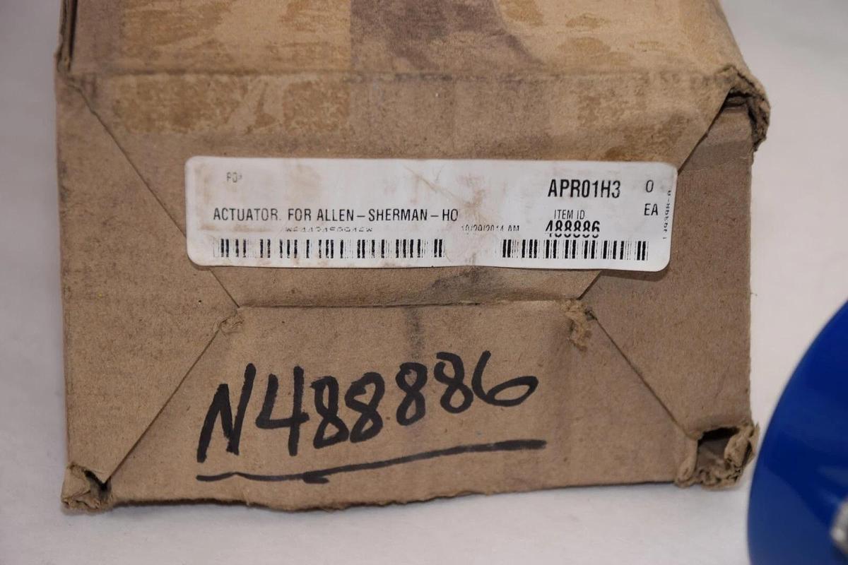 Allen Sherman APR01H3 488886 Pneumatic Valve Actuator (NEW)