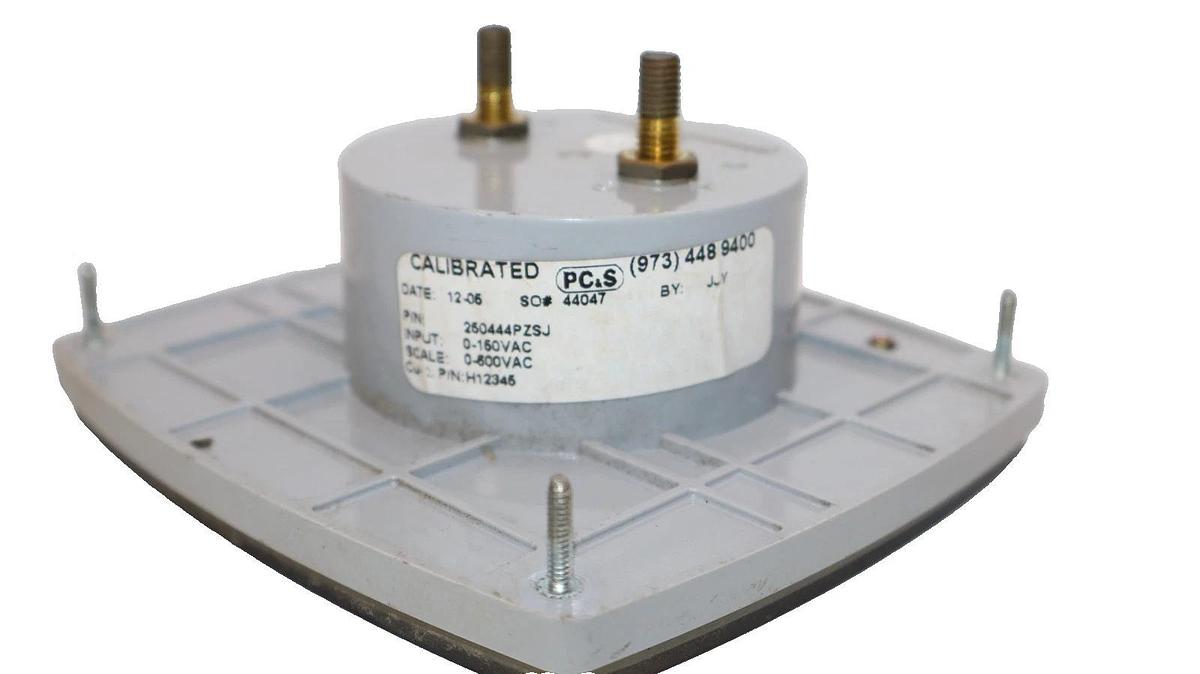 Used Yokogawa Panel Meter 0-600Vac 250444PZSJ , 250-444-PZSJ , Vintage