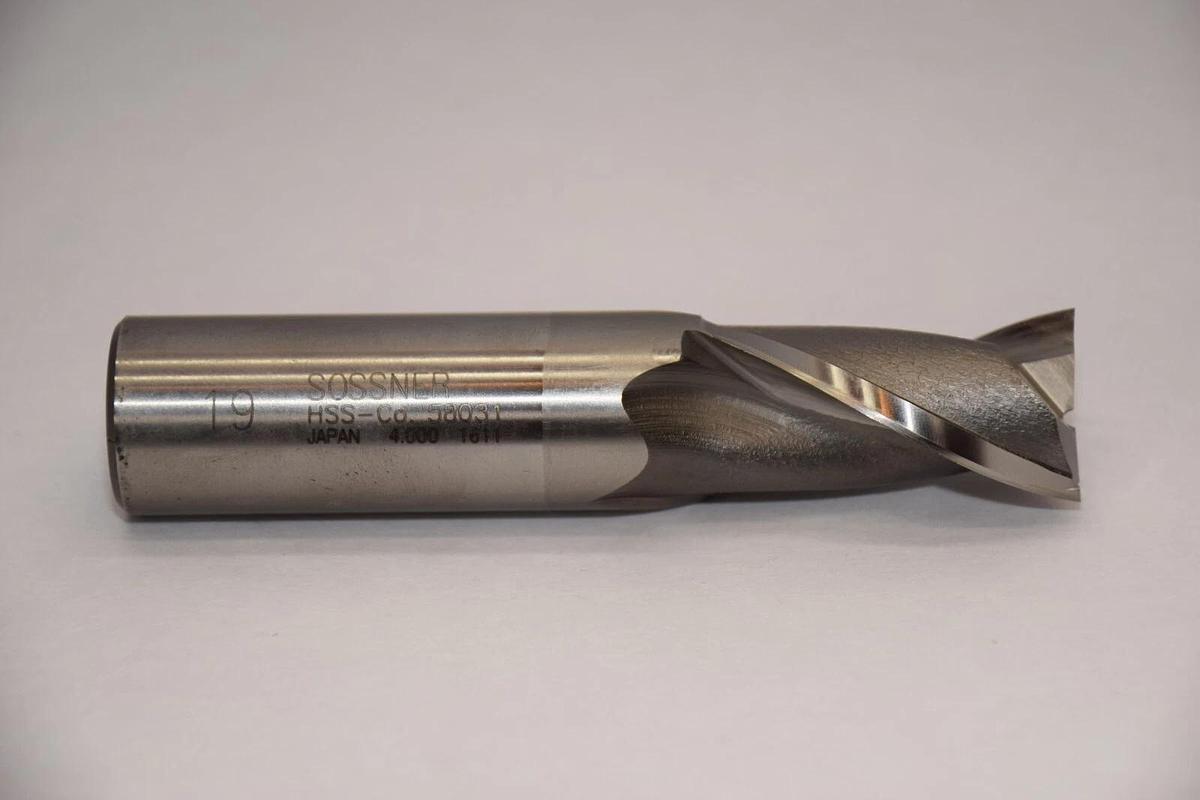 (NEW) SOSSNER 58031 HSS-CO 3/4" Shank End Mill