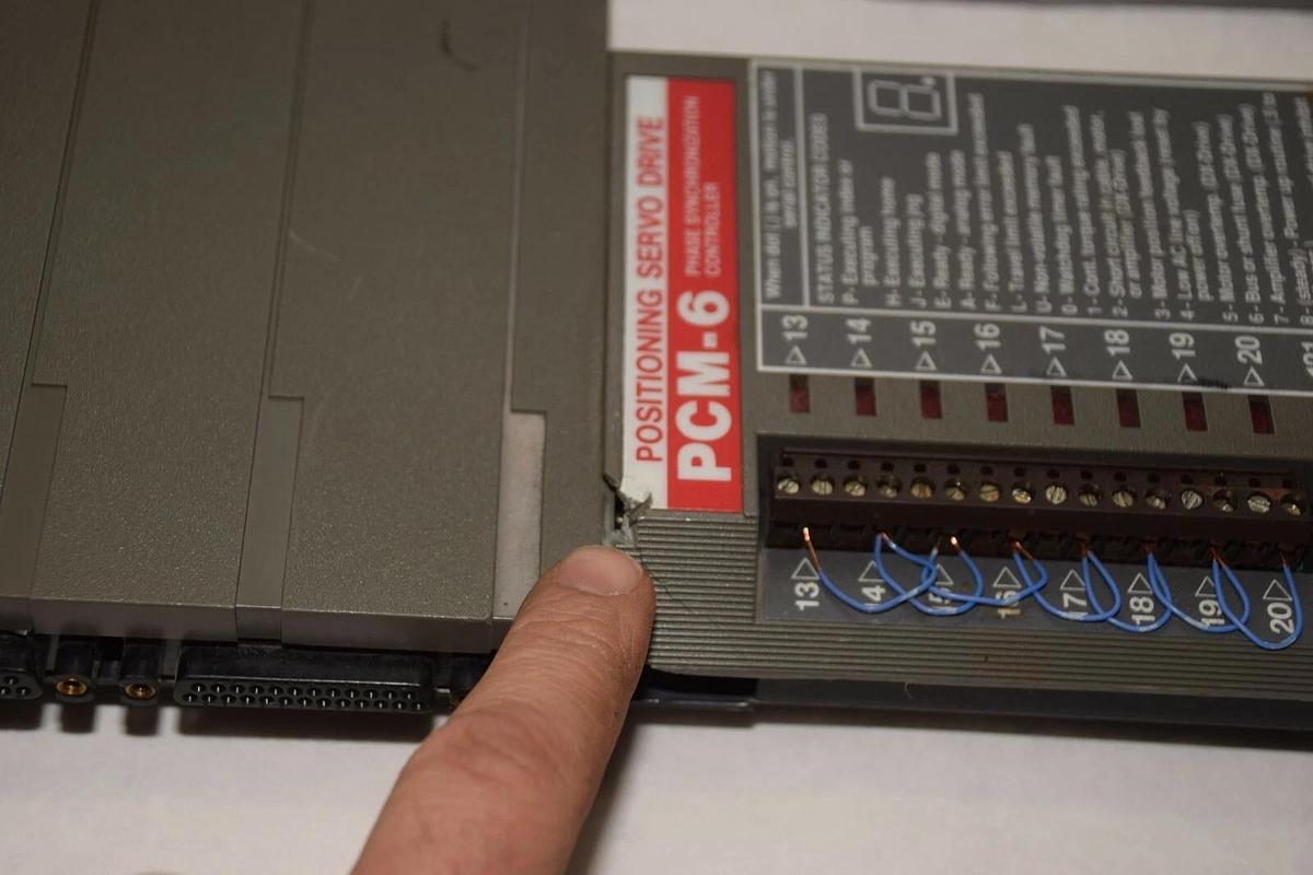 Used EMERSON PCM-6 PCM6 POSITIONING SERVO DRIVE PHASE SYNCHRONIZING CONTROLLER