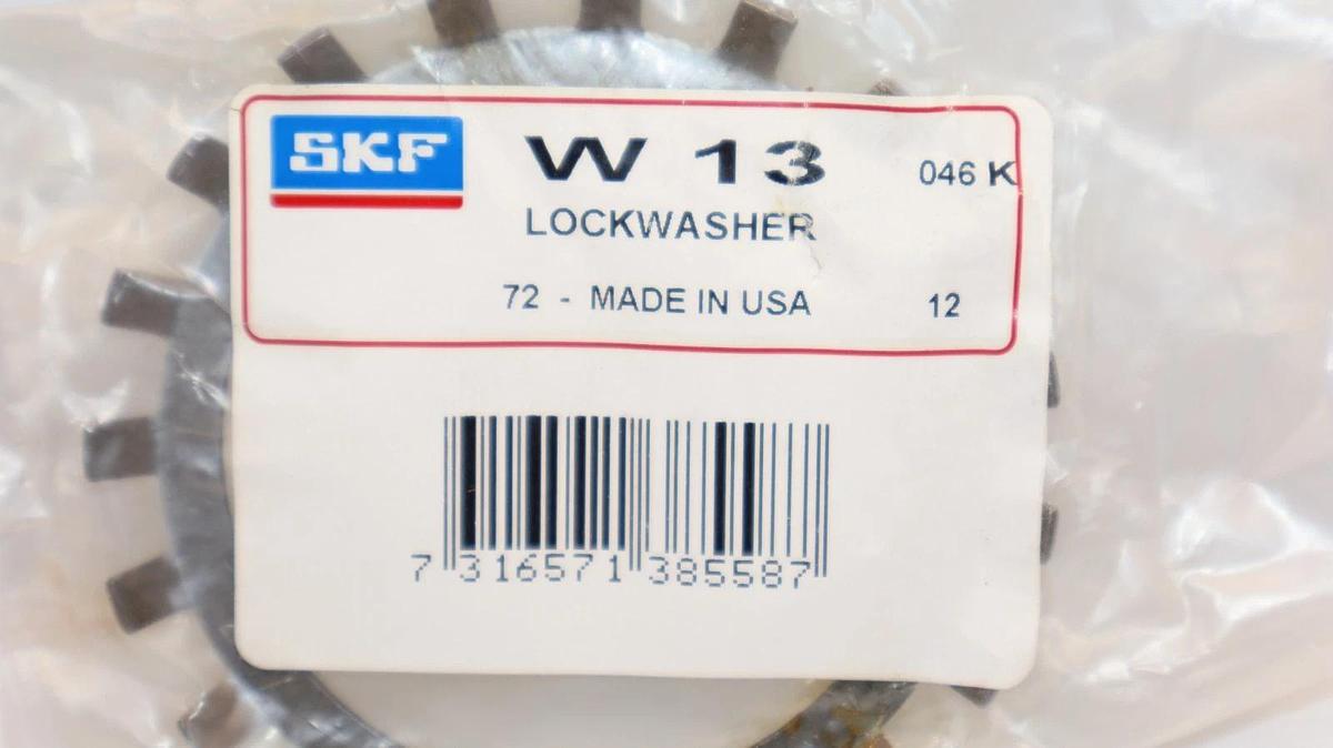 SKF W 13 W13 Lockwasher Steel 65mm Bore 0.0630" Thick External-Tooth (New -5)