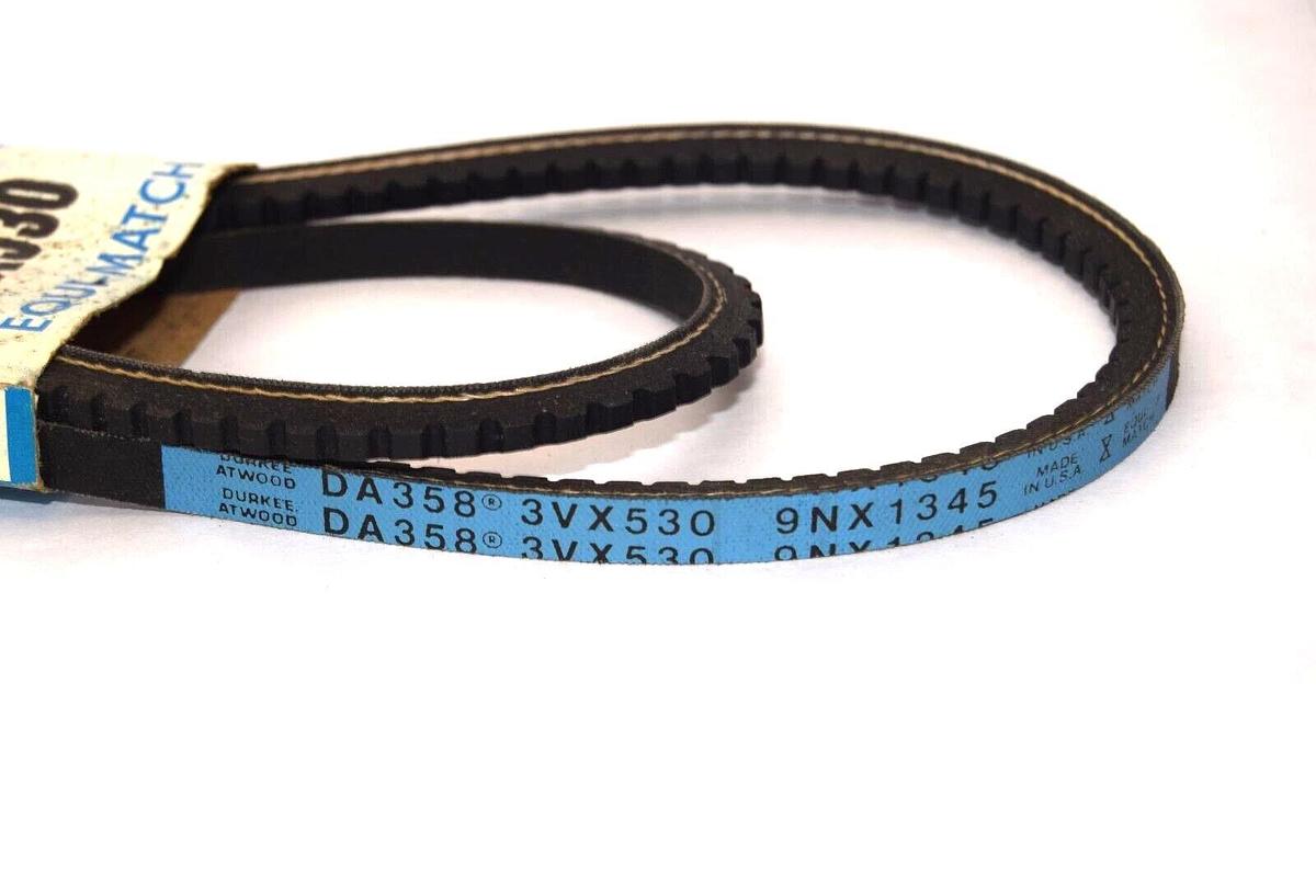 (NEW) DURKEE ATWOOD DA 358 , 3VX530 Equi-Match Cogged V-Belt USA