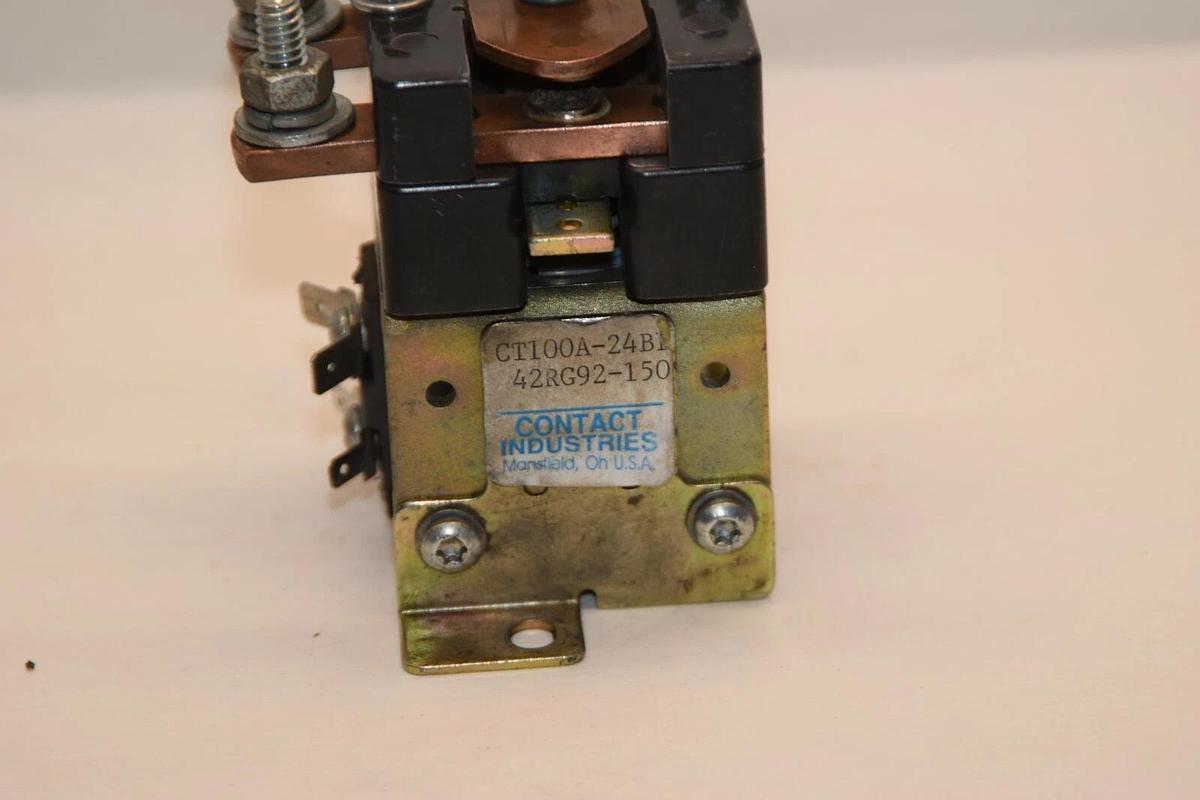 Used CONTACT INDUSTRIES CT100A-24B1 42RG92-150 Contactor