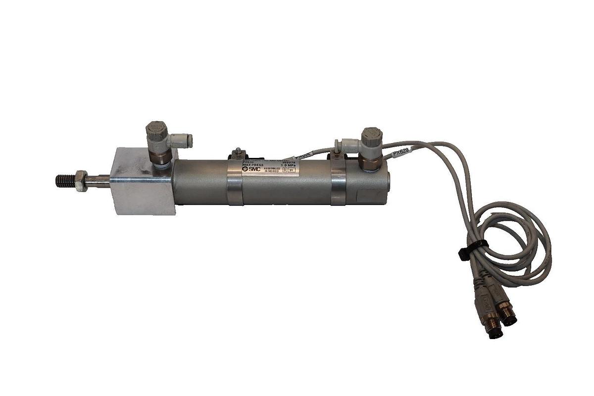 Used SMC Pneumatic Cylinder CDG1RN20-75Z-XA0-CDY007 1.0MPa  CDG1RN2075ZXA0CDY007