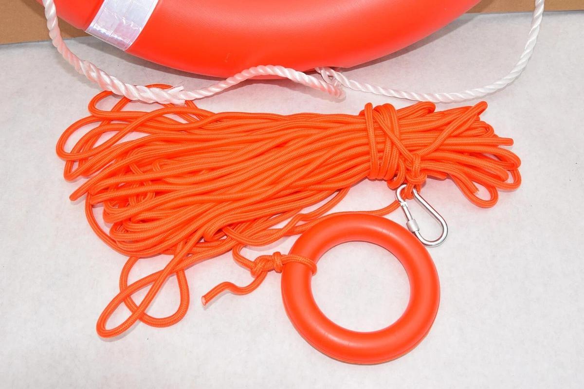(NEW) LIFE BUOYS 5556 2.5kg 28" Boat Safety Throw Ring, With Rope
