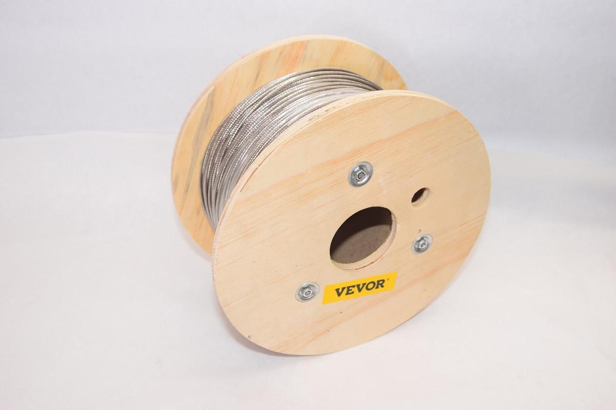 VEVOR 316 Stainless Steel Wire Rope Wire Cable Railing Decking 1/8" 500' 4700lb