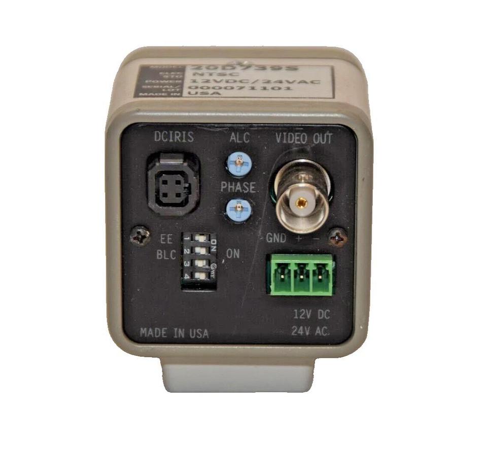 Used SANYO 20D739S 12Vdc 24Vac NTSC Color Camera USA