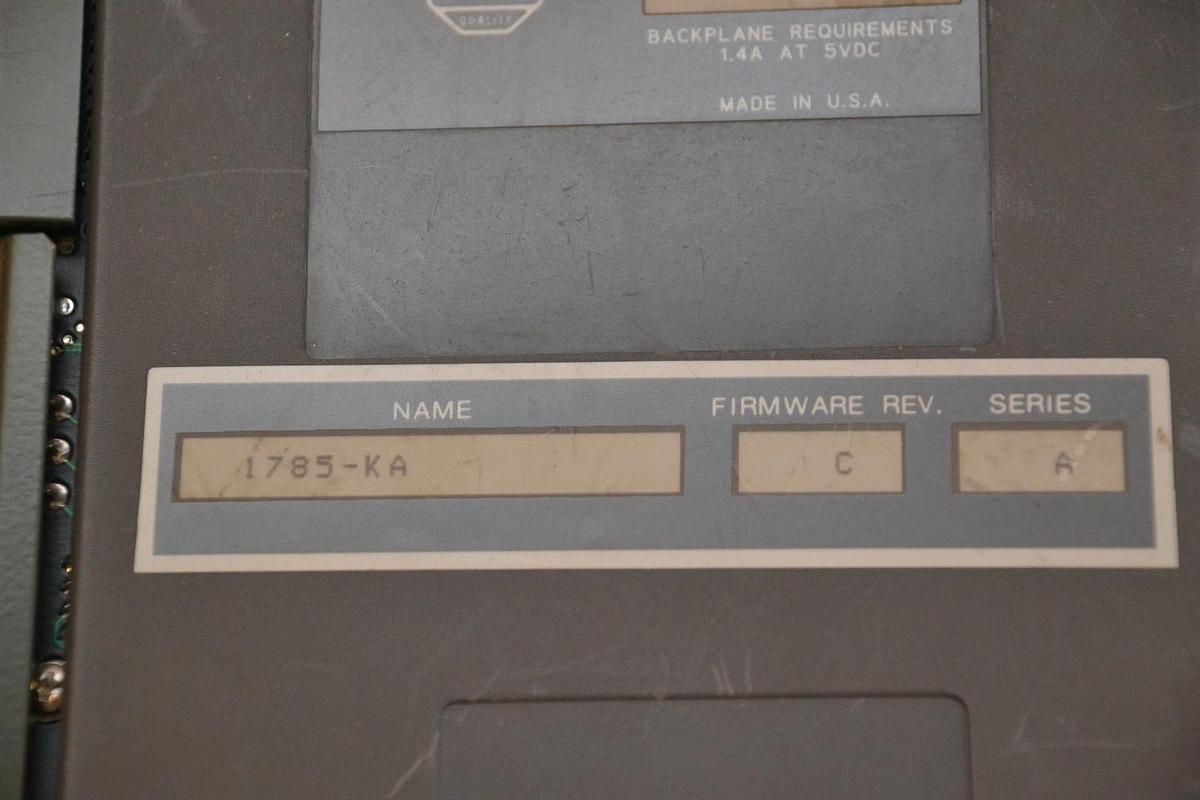 Used ALLEN BRADLEY COMMUNICATON ADAPTER MODULE 1785-KA 1785 KA 1785KA SER.A REV.C