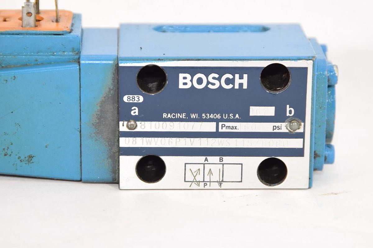 Used BOSCH 081WV06P1V112WS115/60B0 4600psi Solenoid Valve