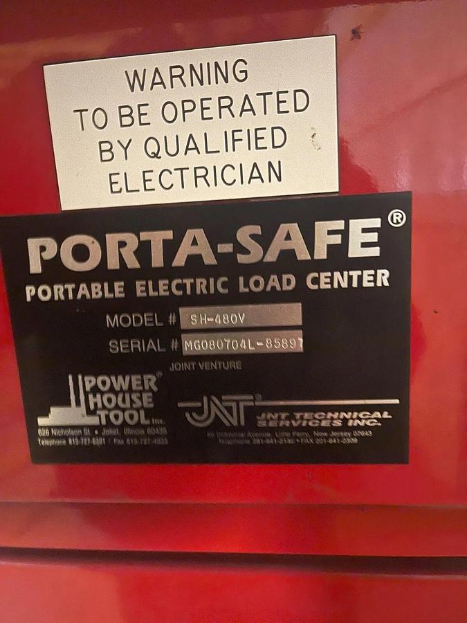 Porta-Safe Portable Electric Load Center SH-480V S2T25 25kva