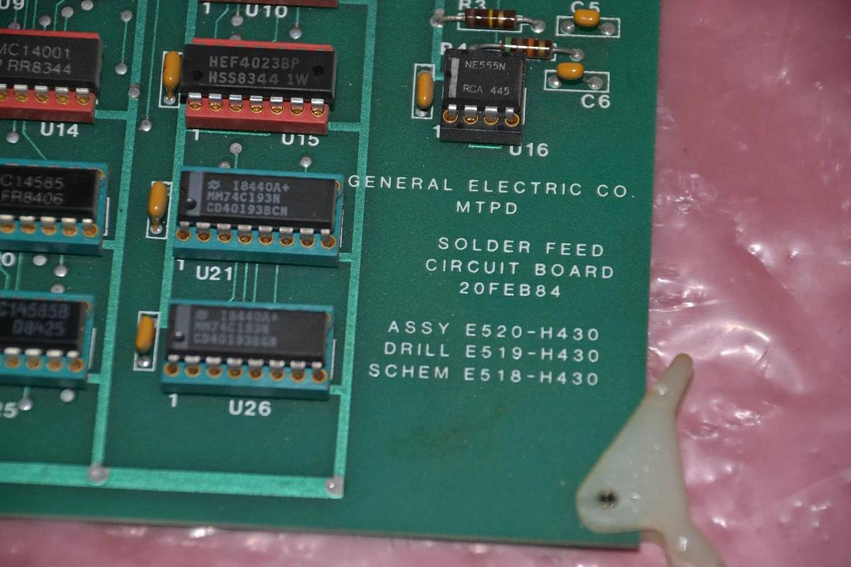 GENERAL ELECTRIC CIRCUIT BOARD MTPD 20FEB84 E520-H430 E519-H430 E518-H430 NEW