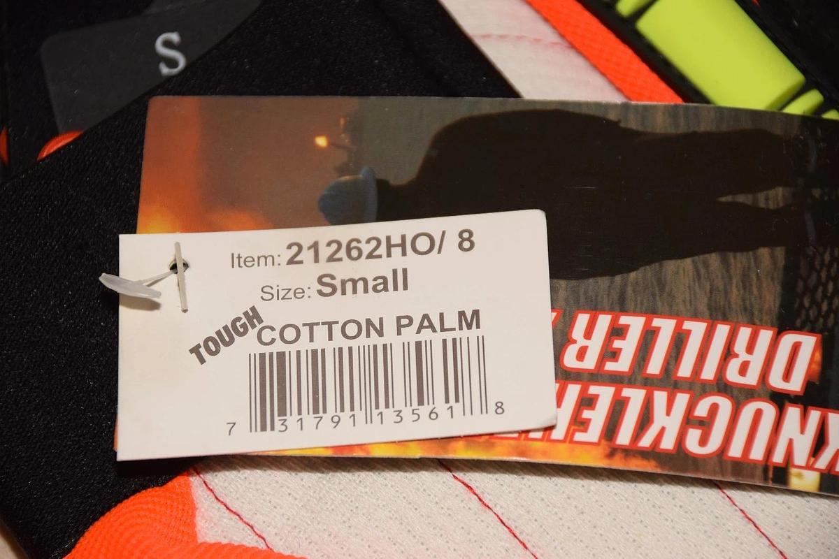 KNUCKLEHEAD DRILLER X10 WORK GLOVES TOUGH COTTON PALM 21262HO Small S NEW