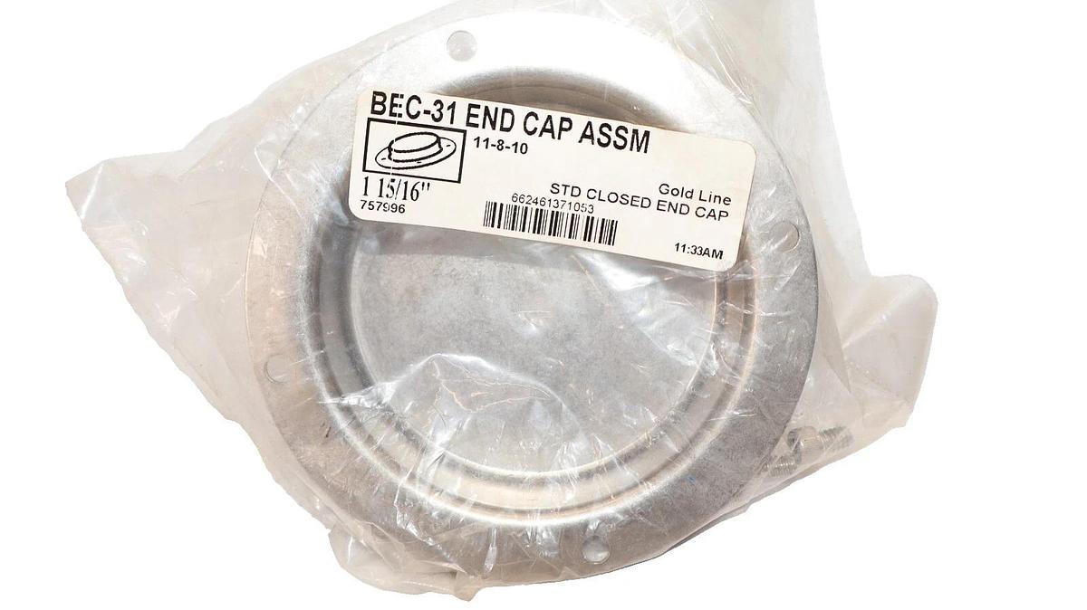 NEW GOLD LINE / SEALMASTER BEC-31 , BEC31 1-15/16" STD Closed End Cap, Stainless