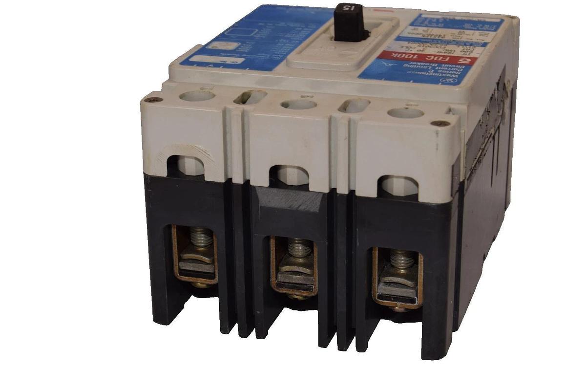 Used Westinghouse 15A Circuit Breaker FDC3015 15 Amp 3P 600V Series C
