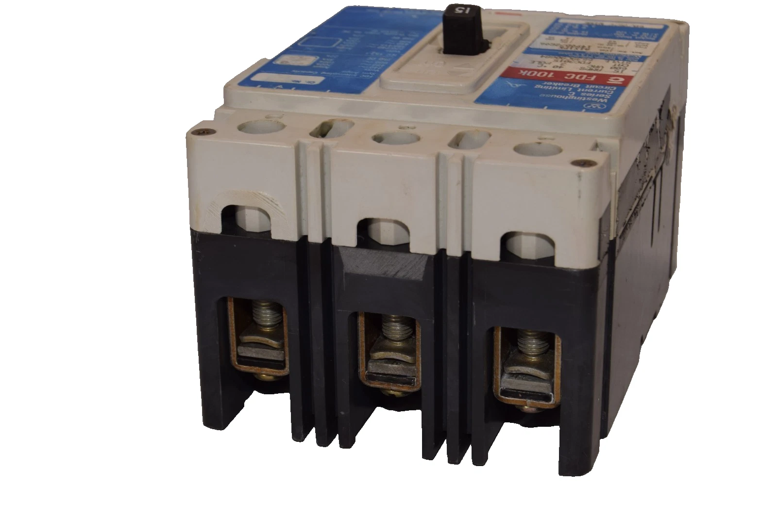 Used Westinghouse 15A Circuit Breaker FDC3015 15 Amp 3P 600V Series C