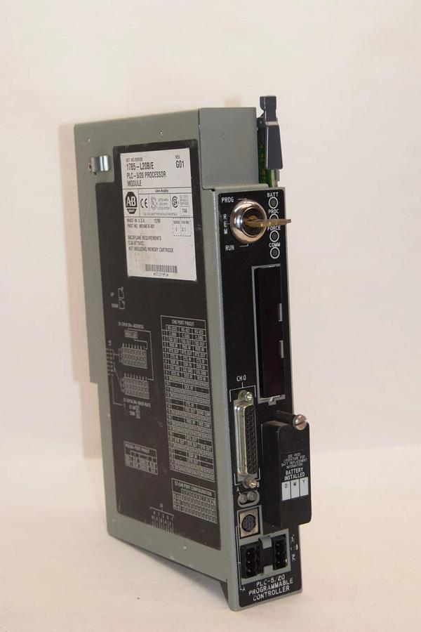 Used ALLEN BRADLEY 1785-L20B/E PLC-5/20 Rev G01 Processor Module