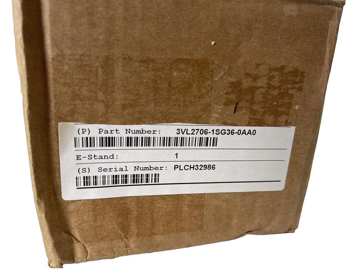 Siemens 3VL2706-1SG36-0AA0 Z, 63 amp, 3VL2706-1SG36-0AA0-Z Breaker, Open Box NEW