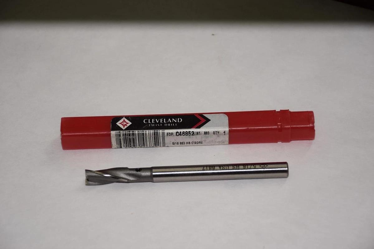 CLEVELAND 5/16" 5/16 883 HS C'BORE C46852 TWIST DRILL BIT NEW